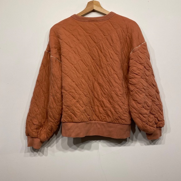 Universal Thread Quilted Mauve Crew Neck Pullover Sweatshirt Size Small - Picture 3 of 4